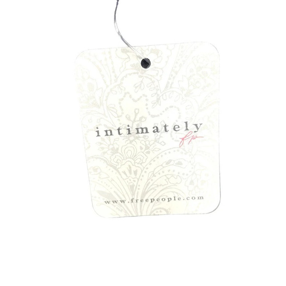 Free People Intimately Black Satin Gold Stud Polka Dot Tank Top Size Large - Picture 8 of 8